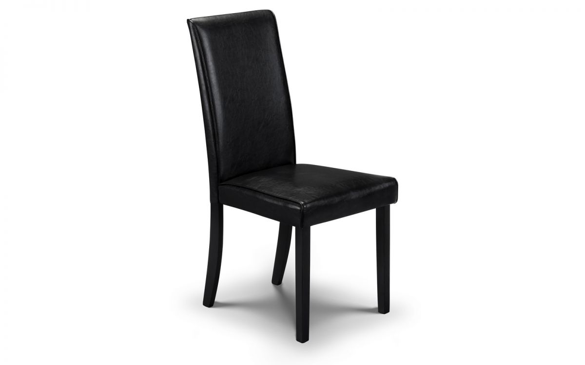 Julian Bowen Set Of 2 Black Hudson Dining Chairs