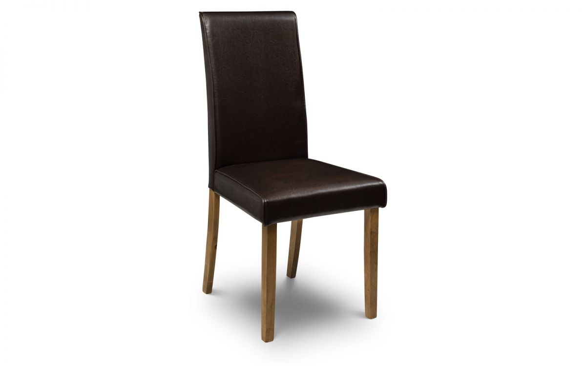 Julian Bowen Set Of 2 Brown Hudson Dining Chairs