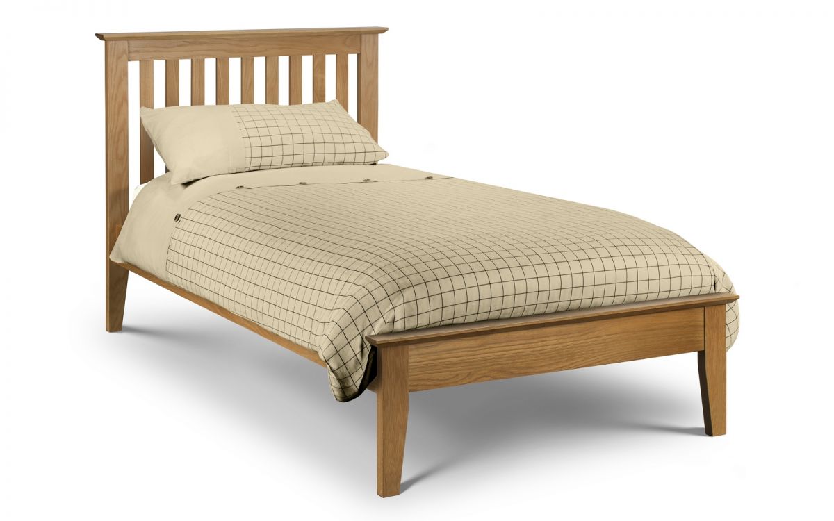 Julian Bowen Solid Oak Salerno Shaker King Size Bed