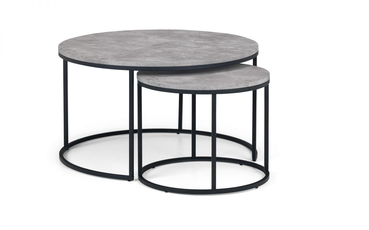 Julian Bowen Staten Round Nesting Coffee Table