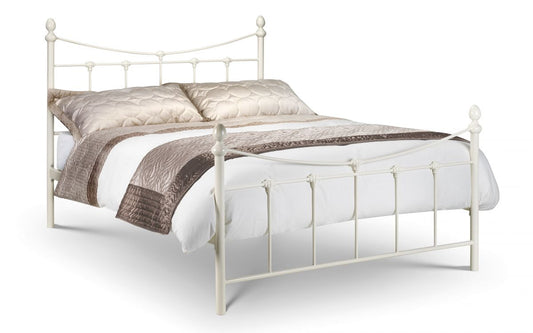 Julian Bowen Stone White Rebecca Double Bed