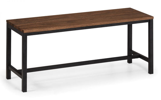 Julian Bowen Tribeca Bench - Walnut