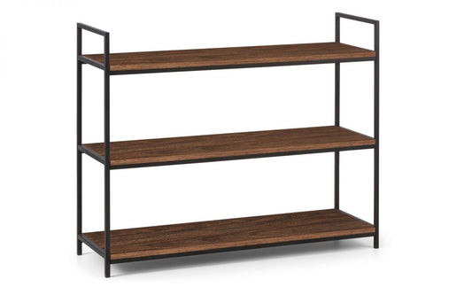 Julian Bowen Tribeca Low Bookcase - Walnut