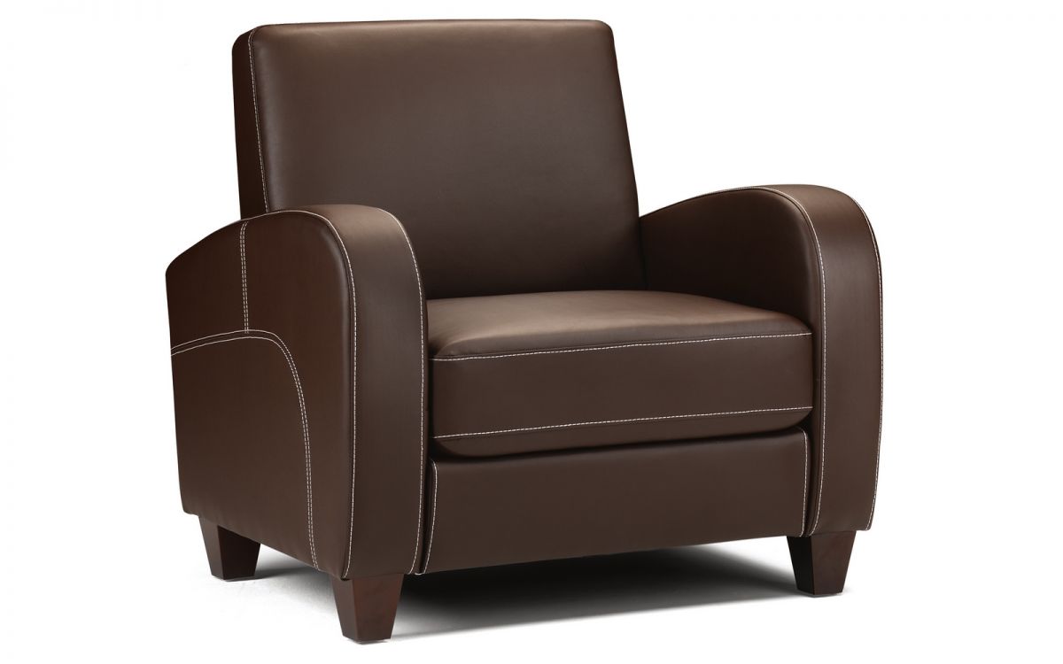 Julian Bowen Vivo Chair Chestnut Faux Leather