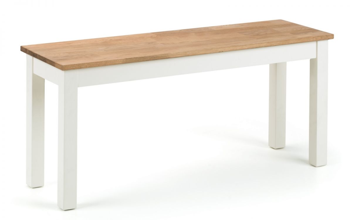 Julian Bowen Coxmoor Ivory & Oak Bench