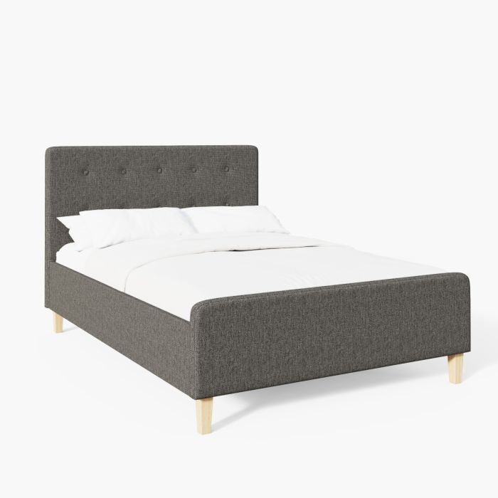 Ashbourne Grey Luxury Fabric Ottoman Kingsize Bedstead