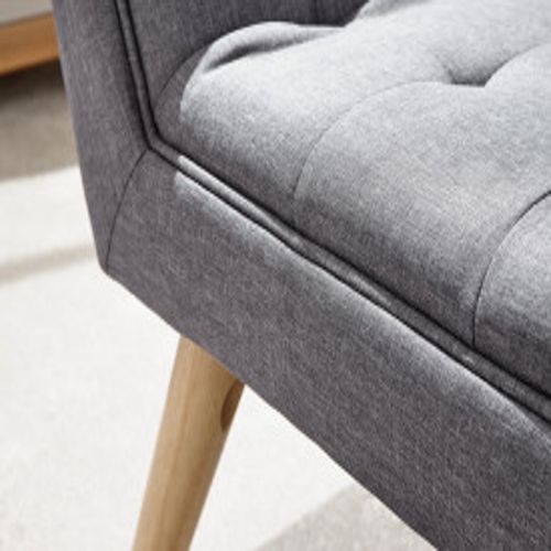 Milan Upholstered Bench Grey Hopstack