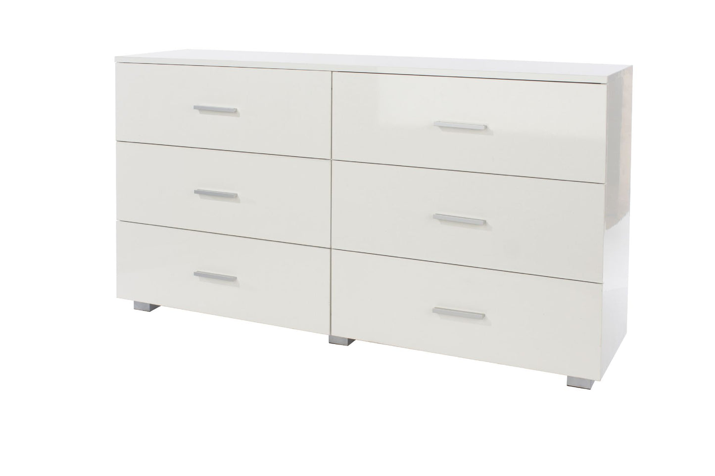 Core Lido White High Gloss 3+3 Chest Of Drawers