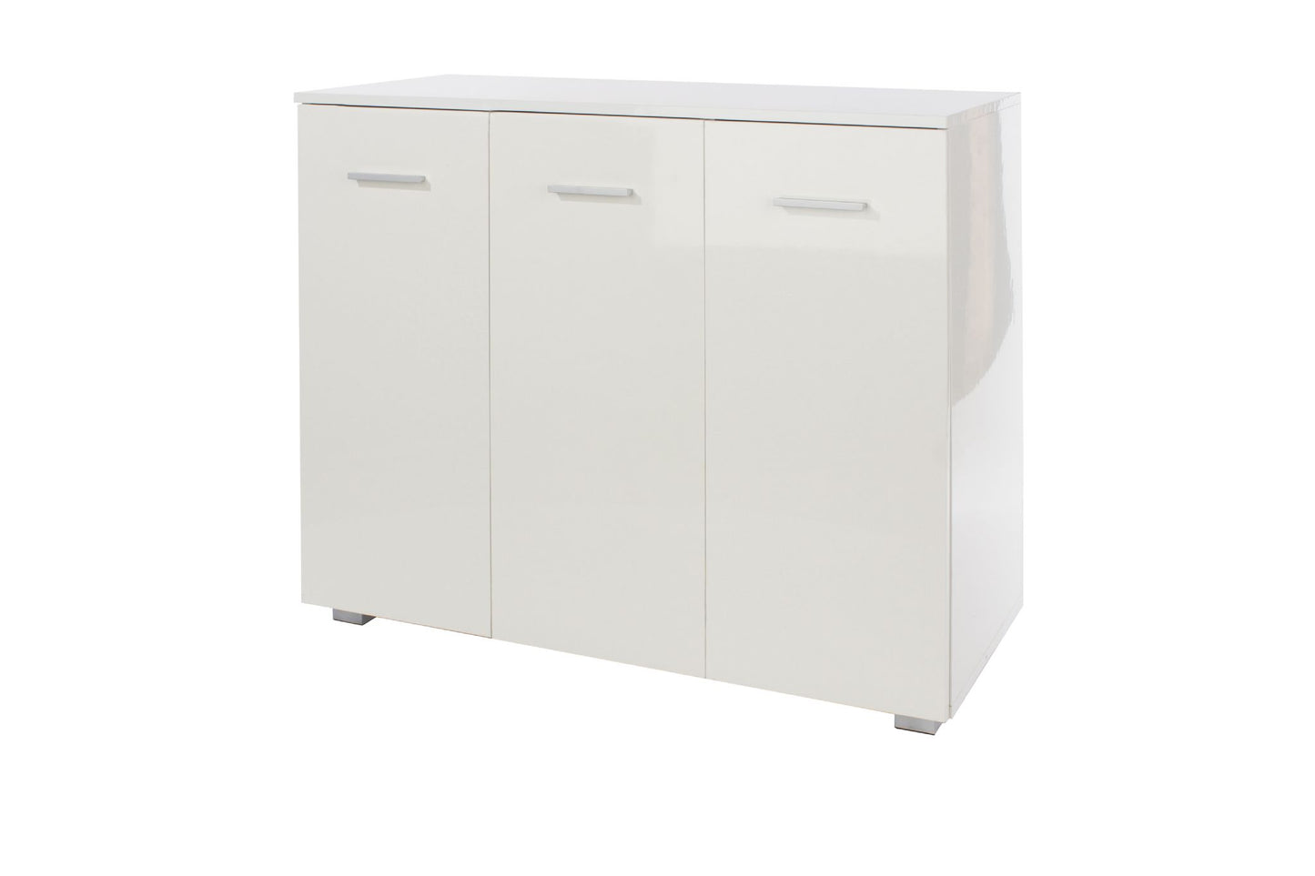 Core Lido White High Gloss 3 Door Sideboard