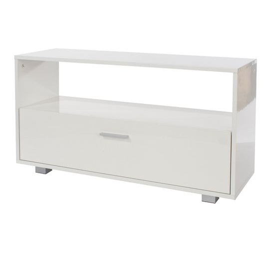 Core Lido White High Gloss Flat screen TV Unit