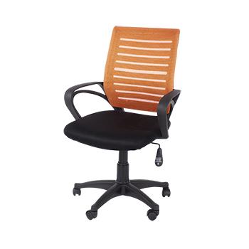 Loft Home Office Chair Orange Seat Black Back