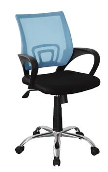 Loft Study Chair Blue Mesh