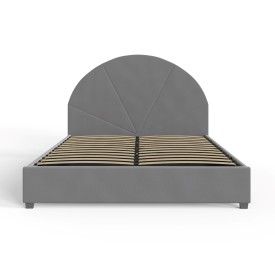 Eldon Side Lift Ottoman Bed 150cm Dome Bed Grey