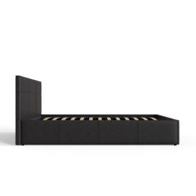 End Lift Ottoman Bed 120cm Black