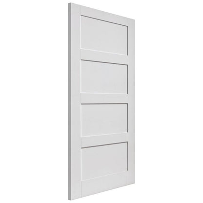 Internal White Primed Montserrat Shaker 4 Panel Fire Door