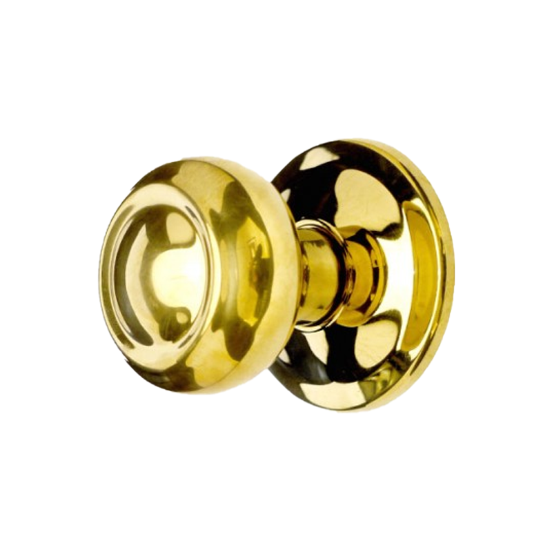 Nanocoast Round Pull Handle - PVD Gold Stainless Steel M8 Bolt - 2 parts