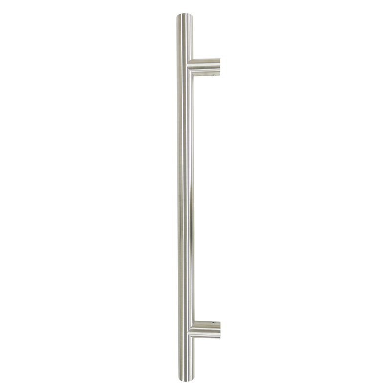 Pull Handle - 900mm Straight including 2 fixings with bolts - Satin Stainless Steel 316