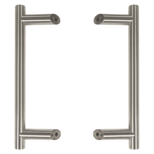 Pull Handle - Pair of 600mm Offset 400mm centres including fixings with bolts