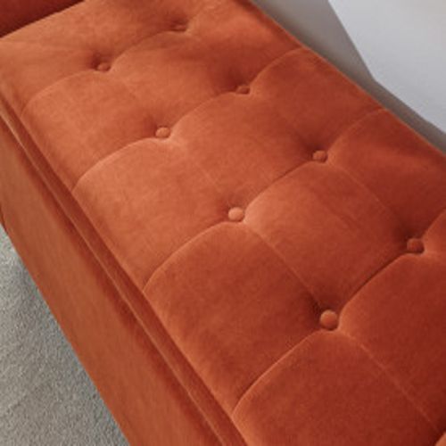 Genoa Window Seat Russet Fabric