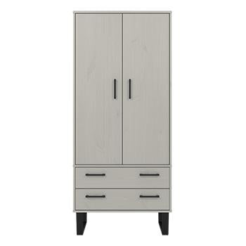 Core Texas Grey 2 Door 2 Drawer Wardrobe