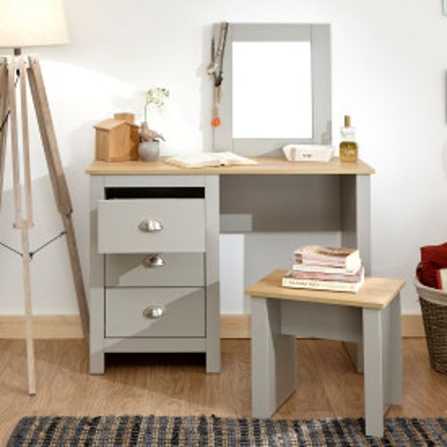 Lancaster Dressing Table Set In Grey