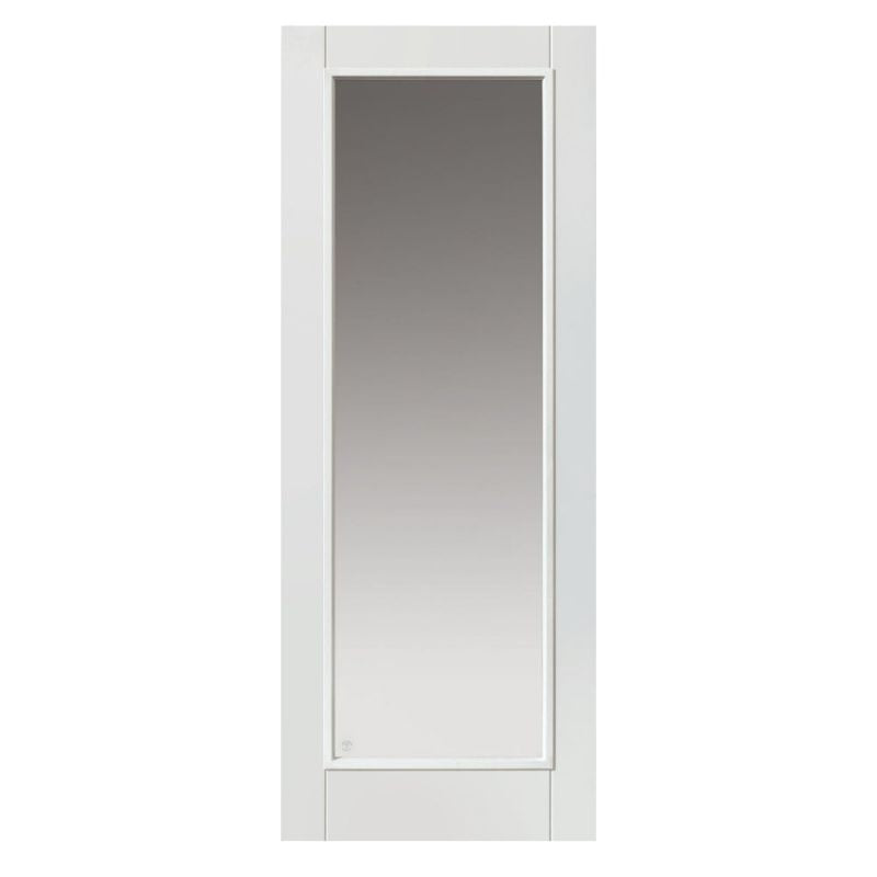 Internal White Primed Tobago Clear Glazed Fire Door