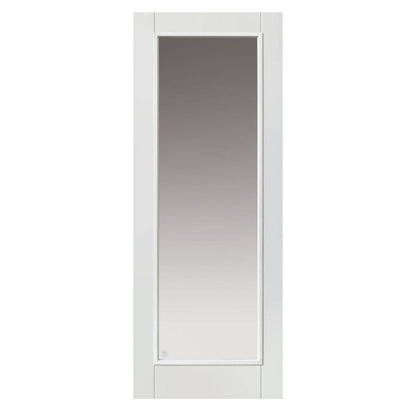 Internal White Primed Tobago Clear Glazed Fire Door