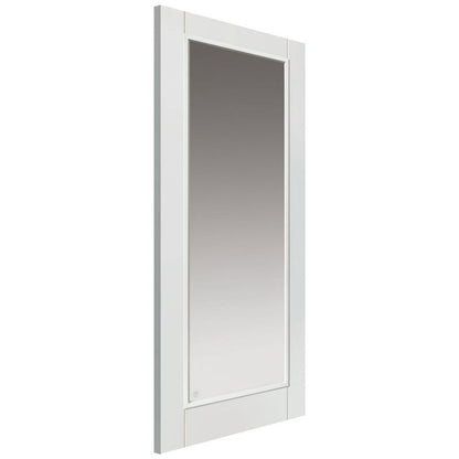 Internal White Primed Tobago Clear Glazed Fire Door