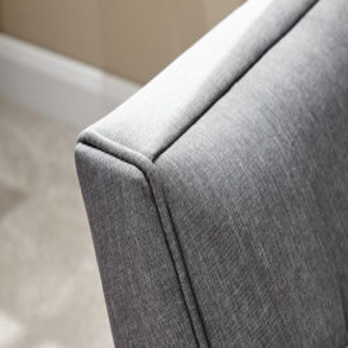 Milan Upholstered Bench Dark Grey Hopstack