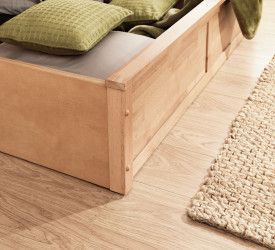 Madrid Wooden Ottoman Bed 135cm Oak