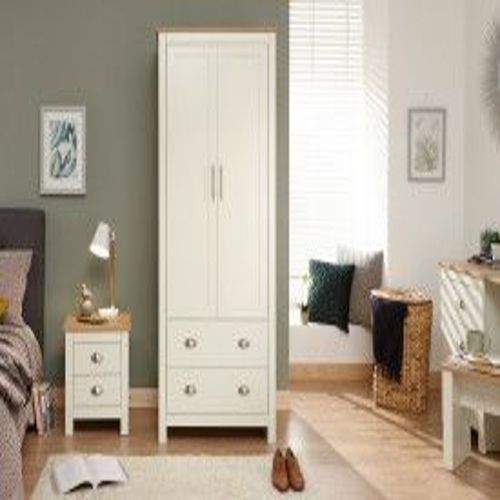 Lancaster 2 Door 2 Drawer Wardrobe In Cream